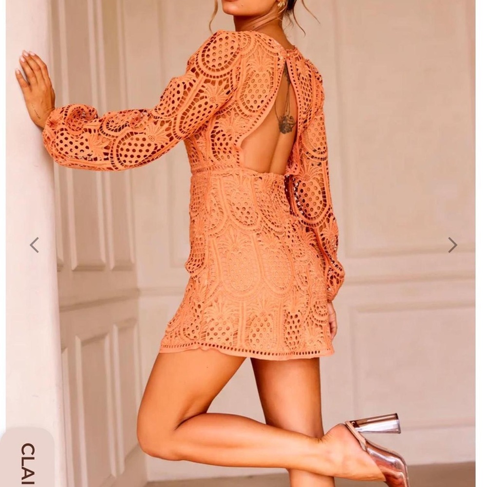 Sage + Paige Take Me To The Tropics Pineapple Rose Mini Dress Womens Medium NWOT - Picture 14 of 16